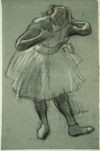 Bailarina inclinada hacia delante de Edgar Degas