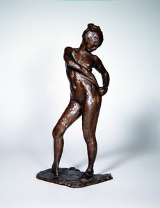 Bailarina Ajustando las Cintas de sus Medias, c.1885-90, fundido 1919