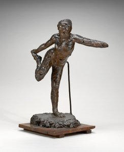 Bailarina sosteniendo su pie derecho con su mano derecha de Edgar Degas