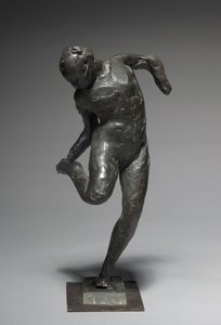 Bailarina mirando la planta de su pie derecho, 1896-1897 de Edgar Degas