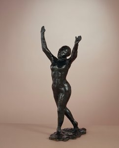 Bailarina avanzando, brazos levantados, c. 1882-1898 fundido c. 1919-1931 de Edgar Degas
