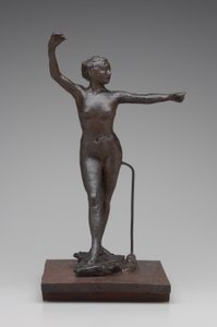 Bailarina lista para bailar con el pie derecho hacia adelante, 1882-95