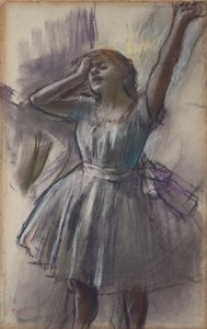 Bailarina estirándose de Edgar Degas