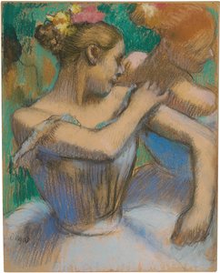 Bailarina ajustando su hombro, c.1896-99 de Edgar Degas