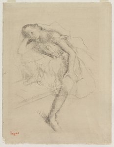 Bailarina en descanso, c. 1895 de Edgar Degas