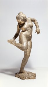 Bailarina mirando la planta de su pie de Edgar Degas