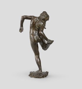 Bailarina mirando la planta de su pie derecho de Edgar Degas