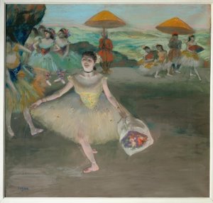 Bailarina en el escenario de Edgar Degas