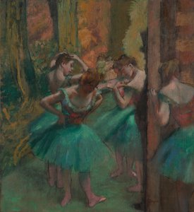 Bailarines, Rosa y Verde, ca. 1890 de Edgar Degas