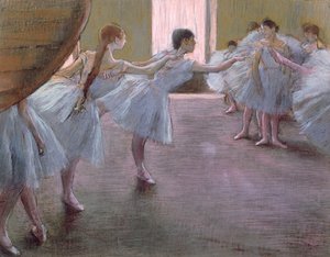 Bailarines en ensayo