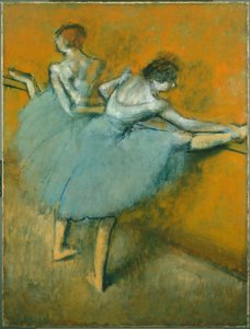 Bailarinas en la barra de Edgar Degas