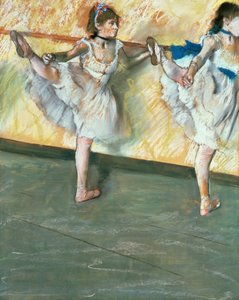 Bailarines en la barra de Edgar Degas