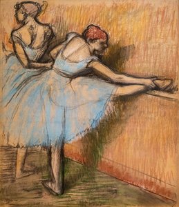 Bailarines en el timón de Edgar Degas