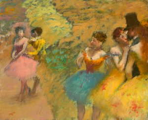 Bailarines (entre bastidores en la Ópera)