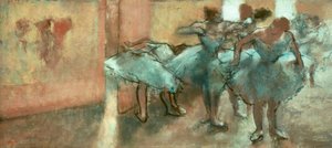 Bailarinas en el vestíbulo de Edgar Degas