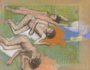 Degas - Después del baño, tres mujeres desnudas, hacia 1890-1895