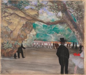La cortina. Alrededor de 1880 de Edgar Degas