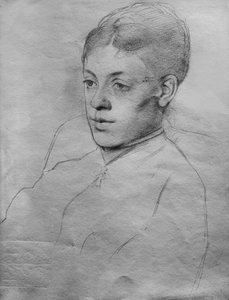 Dibujo de Edgar Degas (1834-1917), pintor y escultor francés. La señorita Malo, hacia 1877. de Edgar Degas