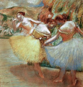 Tres bailarinas de Edgar Degas