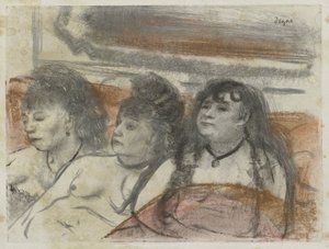 Tres mujeres en un burdel
Trois filles assises de Edgar Degas