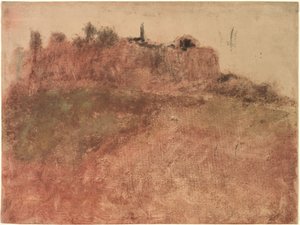 Esterel Village, c.1890 (monotipo) de Edgar Degas