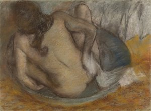 Mujer en la bañera de Edgar Degas