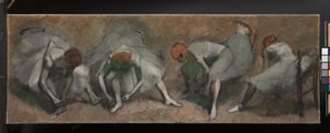 Friso de bailarinas, c.1895 de Edgar Degas