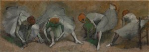 Friso de bailarines, c. 1895 de Edgar Degas