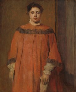 Niña en rojo de Edgar Degas