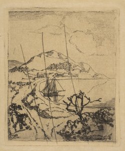Paisaje griego de Edgar Degas