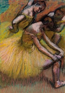 grupo de bailarines de Edgar Degas