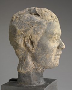 Cabeza, Estudio para un retrato de Mme Salle, c. 1892 de Edgar Degas