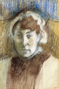 Cabeza de una mujer de Edgar Degas