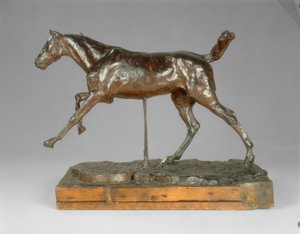 Caballo Galopando con el Pie Derecho de Edgar Degas