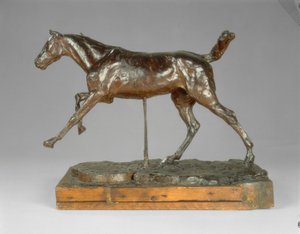 Caballo galopando con el pie derecho, finales de los años 1880 de Edgar Degas