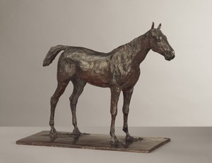Caballo de pie, modelado c.1870s, fundido 1919-21 de Edgar Degas