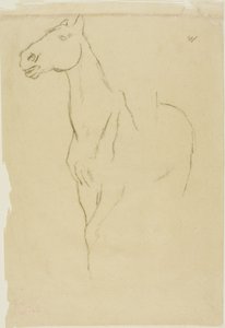 Caballo torneado tres cuartos de Edgar Degas