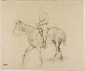 Caballo y jinete de Edgar Degas