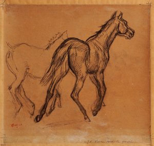 Caballos, c.1882 de Edgar Degas