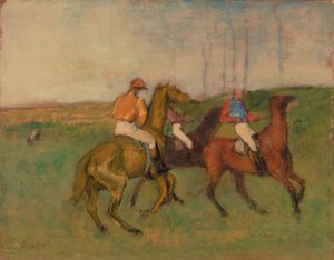 Jinetes y Caballos de Carreras de Edgar Degas