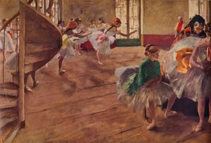 La Repetición, c1874 1935 de Edgar Degas