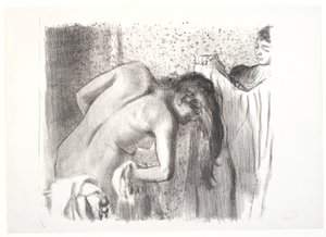 La salida del baño (gran plancha) de Edgar Degas