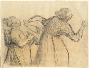 Lavandera llevando lino de Edgar Degas
