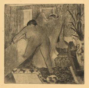 Saliendo del baño de Edgar Degas
