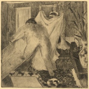 Saliendo del baño de Edgar Degas