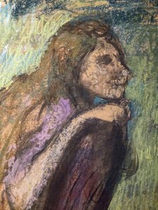 Madame Alexis Rouart y sus hijos (detalle) (ca. 1905). Edgar Degas (1834-1917). Pastel y carboncillo sobre papel de calco pegado íntegramente sobre cartón. Musée des Beaux-Arts de la Ville de Paris, Petite Palais. de Edgar Degas