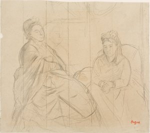 Madame Lisle y Madame Loubens de Edgar Degas