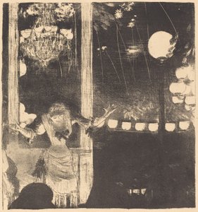 Mademoiselle Bécat en el Café des Ambassadeurs de Edgar Degas