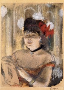Mademoiselle Dumay, cantante, c.1879 de Edgar Degas