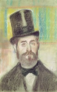 Hombre con sombrero de ópera